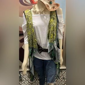 Boho Vest.. Only worn once! So cute